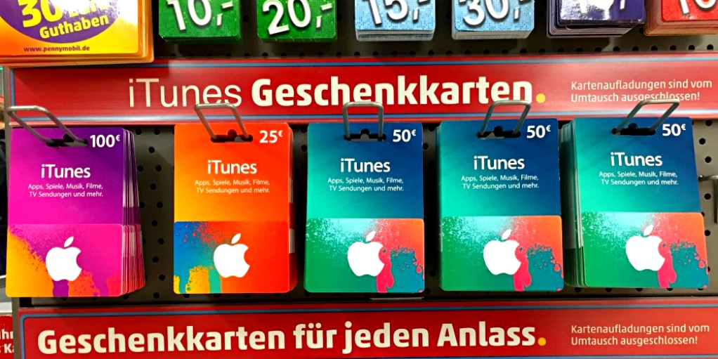 Wo gibt es iTunes Karten zu kaufen? Übersicht vieler Händler